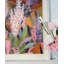 Art mural carré Mid-Century moderne Farbic pour le salon-1742870311