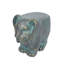 Tabouret de jardin 13 po High Dawn Frog, béton léger, finition cuivre patiné, aucun assemblage requis