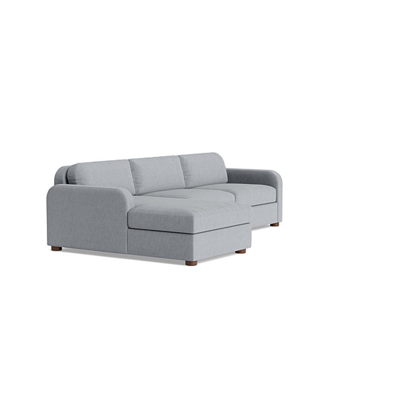 Archie Sofa with Chaise (105"), Chaise on Left, Performance Weave - Zinc