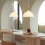 Luminaire suspendu en forme de dôme à 1 lumière de 12 po à 1 lumière à intensité variable pour îlot de cuisine. Verre nuage.-1411384503-1425792056