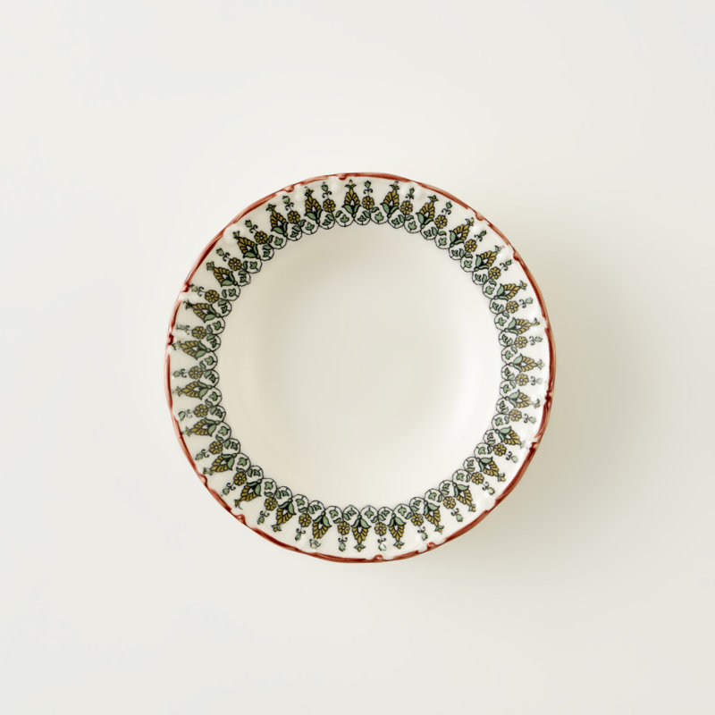 Assiette à salade Indian en porcelaine