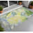 2' X 3' Yellow Abstract Washable Non Skid Indoor Outdoor Area Rug