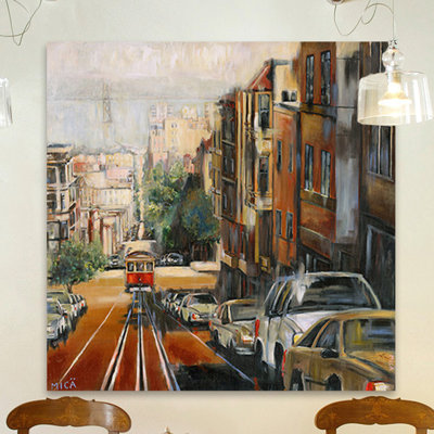 Trolley Scenes City " Quiet Dawn In San Francisco "