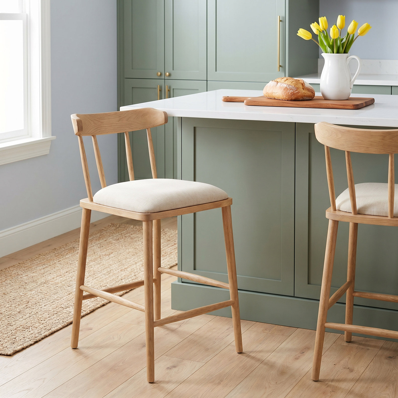 Waverly 27" Bar Stool, Antwerp Natural, Medium Brown