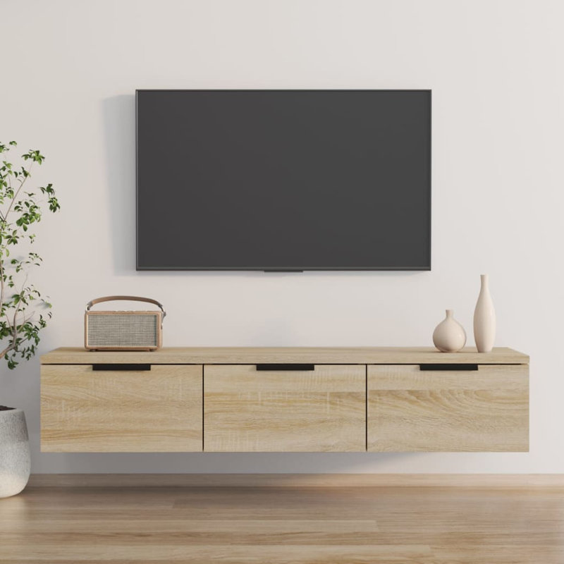 Ivenson Unfinished TV Stand, Oak