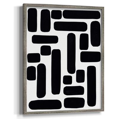 Shuffle IV Framed Print - Solid Wood