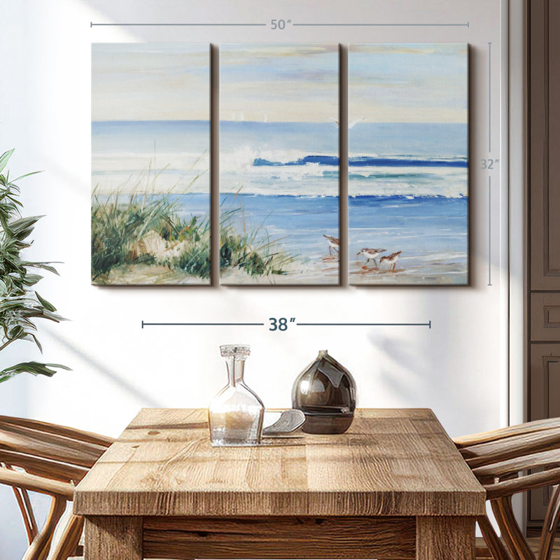 «Beach Combers» sur toile, H 50 po x l 32 po