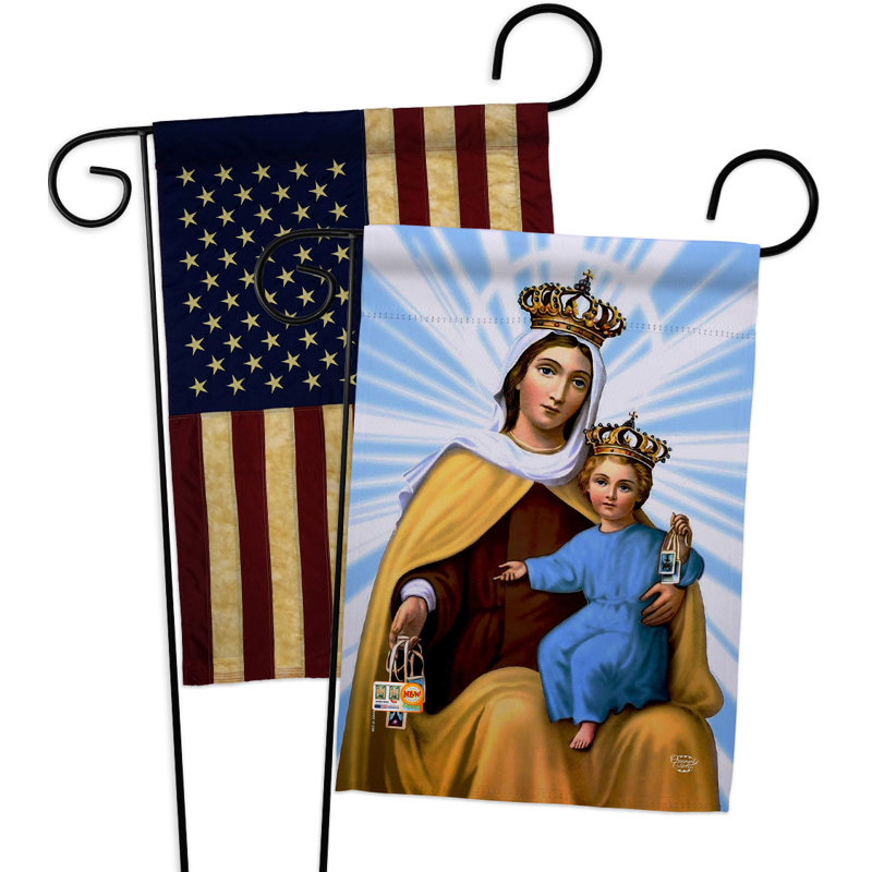 Drapeau de jardin 2 côtés en polyester 18,5 x 13 po