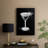 Dressed in Black Martini -Gallery Wrapped Cavas-1899575044