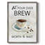 «Hot Pour Over Brew», reproduction encadrée - bois massif-412130041