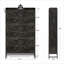 Armoires | Armoire de rangement étroite pour chaussures à 2 tiroirs, grande capacité, gris anthracite et imperméable | Hall d'entrée | Traditionnel