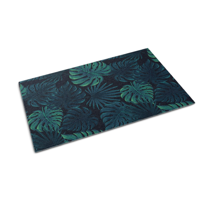 Non-Slip Floral Outdoor Doormat