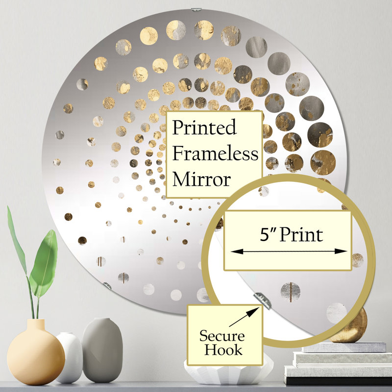 Miroir mural Modern, 23,6 po x 23,6 po