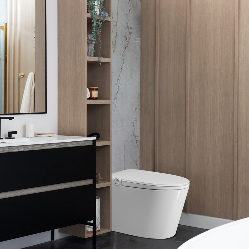 Toilettes intelligentes en blanc mat, TIFFANY-II-MW