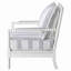Chaise d'appoint rembourrée à rayures