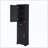 Freestanding Tall Bathroom Cabinet Two Doors Adjustable Shelves-1683903812