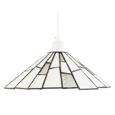 11cm H Glass Empire Pendant Shade ( No Direct Attachment Method ) in White