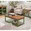 Table basse Brixham 48 po, aucun assemblage requis, finition deux tons-304017743