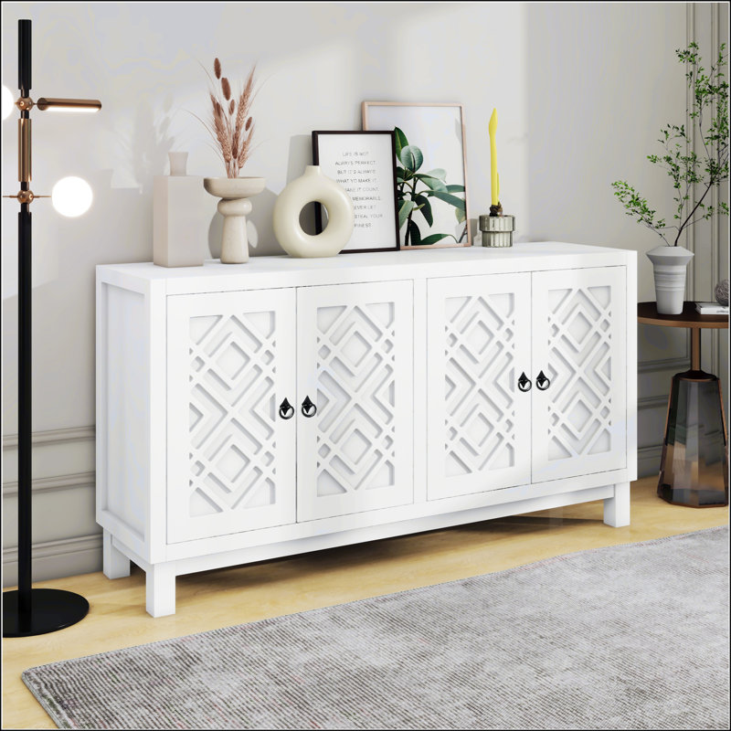 Buffet de rangement Cedrina, Blanc