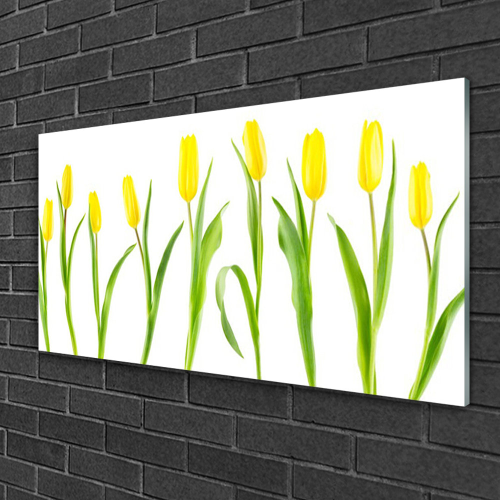 Floral Tulips - Unframed Photograph on Glass