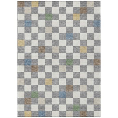 Machine Washable Indoor/Outdoor Chantille ACN2656 Geometric Rug