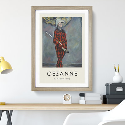 Harlequin by Paul Cezanne - Picture Frame Painting