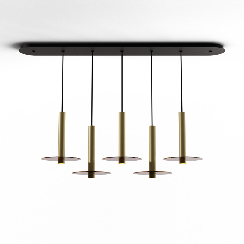 Combi 5 - Light LED Pendant, Brass