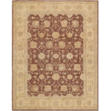 Wajdi Hand Woven Cotton and Wool Oriental Area Rug
