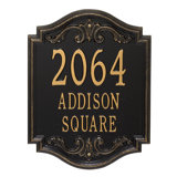 Signature Series 3-Line Wall Address Plaque