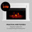 Bianca Klarstein 86cm W White Electric Fireplace
