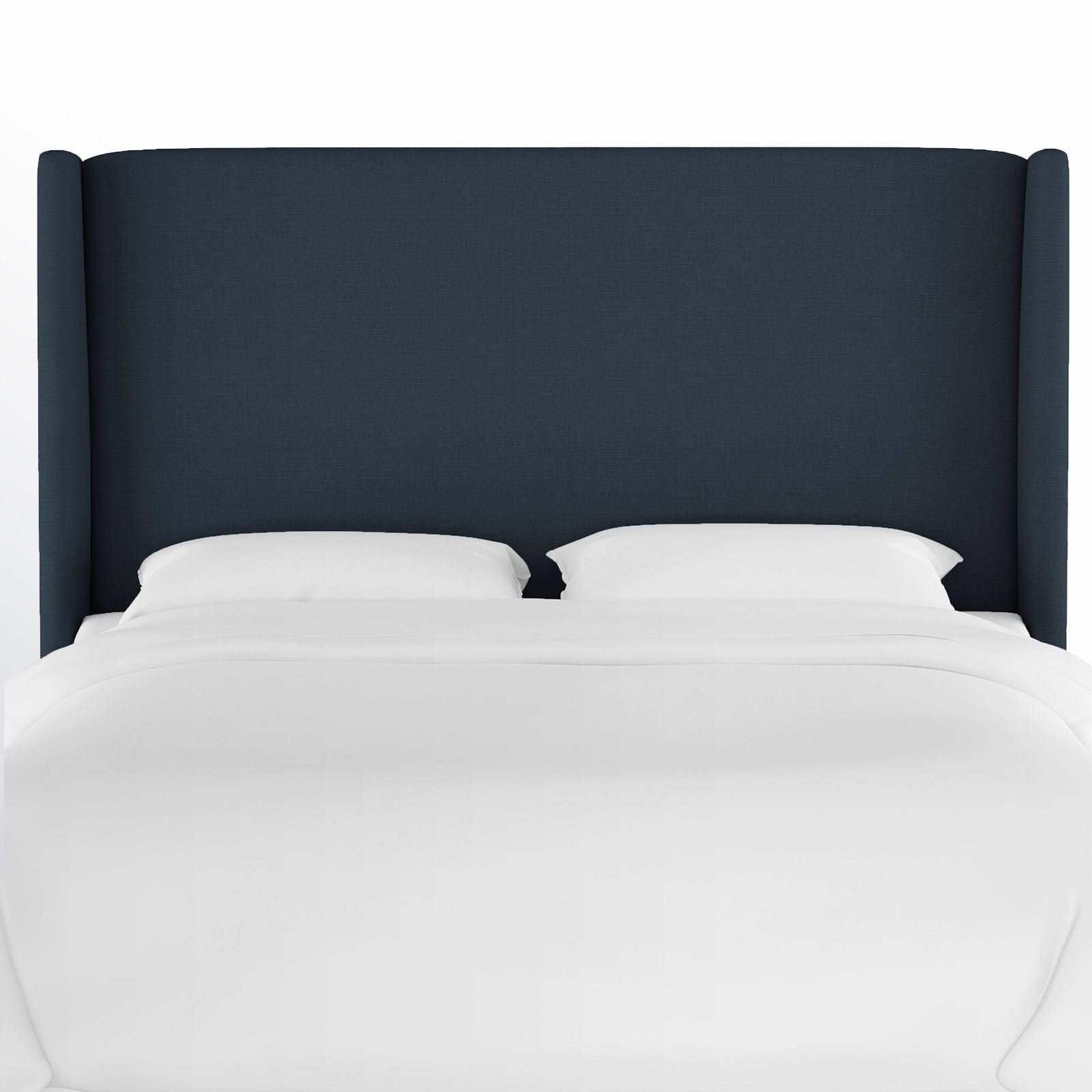 Tilly Upholstered Headboard, Queen, Classic Navy Linen