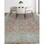Hand-Knotted High-Quality Rust and Beige Area Rug