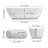 67" Premium Solid Surface Deep Soaking Bathtub