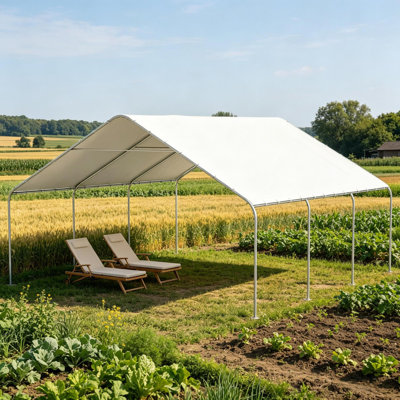 Portable Camping Tents & Shelters, Steel 19 X 19.5 Ft Modern Carport
