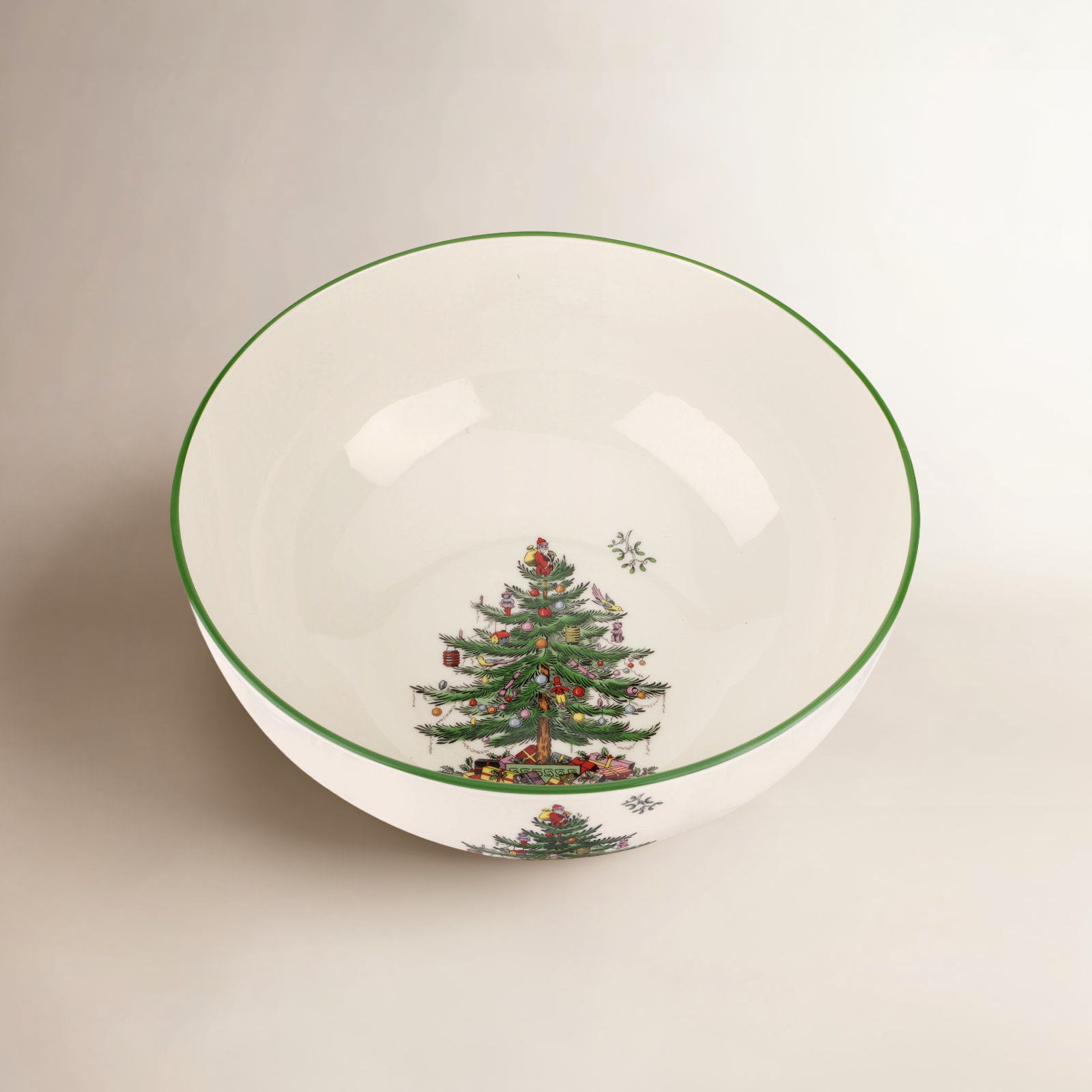 Christmas Tree Round Serving Bowl