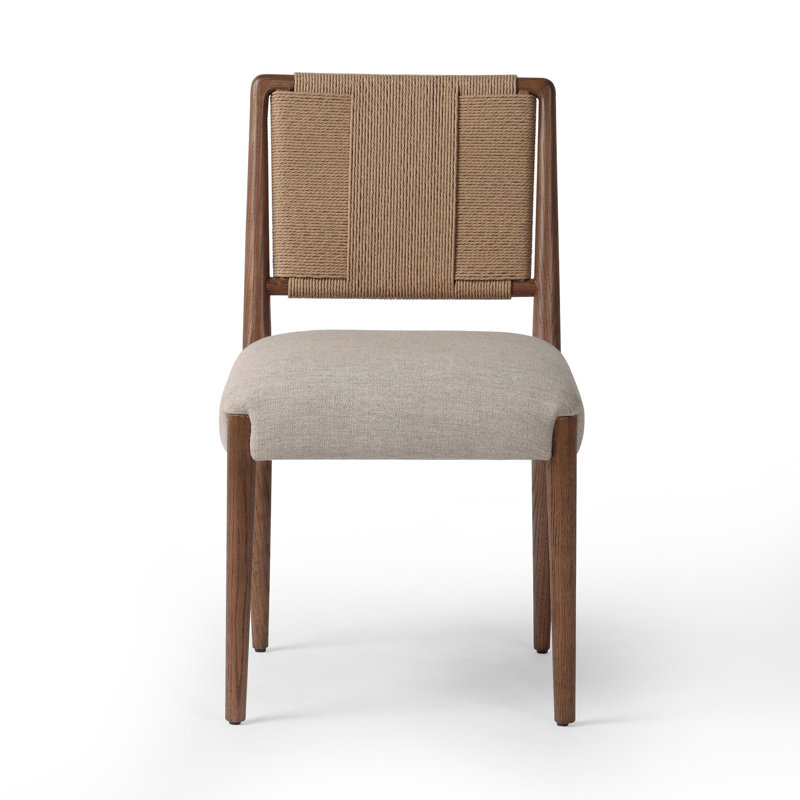 Chaise d'appoint Betha, Blé Alcala, Brun clair cendré