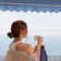 ALEKO Motorized Retractable Outdoor Awning with White Frame
