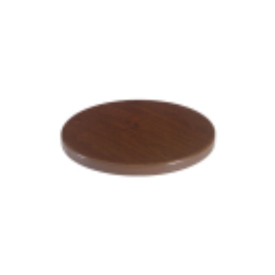 48'' Round Resin Table Top, Walnut