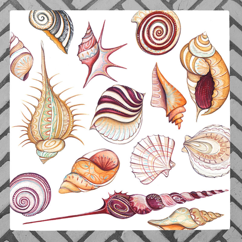 A.McGRIGGLE Coastal Wall Decor on Ceramic