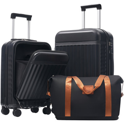 Ensemble de 3 valises à ouverture frontale
