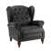 Amyri 33" Wide Genuine Leather Wingback Armchair with Button-Tufted