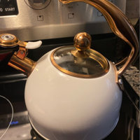 Viking 2.6-Quart Matte Black & Copper Tea Kettle - The Peppermill