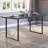Rustic Industrial Rectangular Wood Dining Table For 4-6 Person, A Sturdy And Stylish Choice For Your Dining Area-2091216434