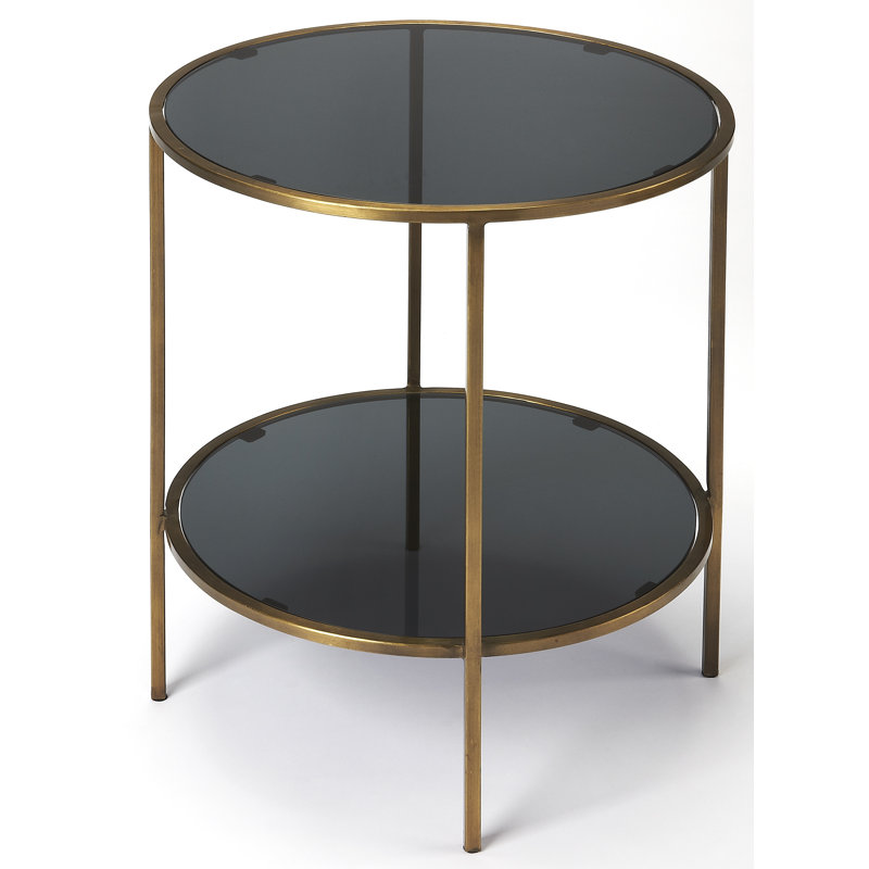 Glass Top End Table