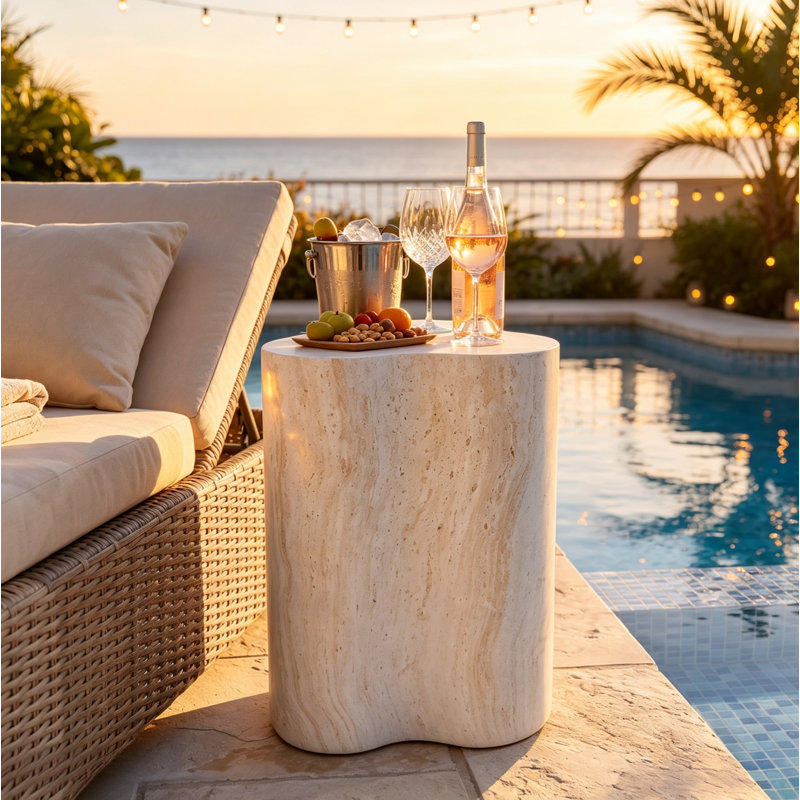 Table d'appoint MGO Travertine