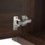 Armoire de salle de bain 24 po avec lavabo - Fixation murale, portes à fermeture en douceur, finition noyer, lavabo à fixation moderne, noyer, fermeture, élégant-1117626847-1117626840