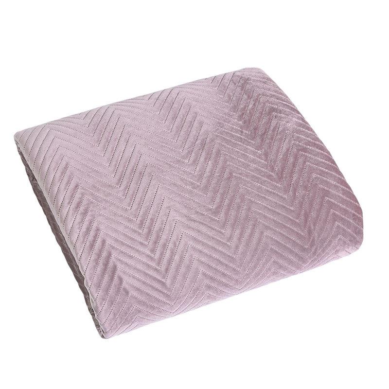 Lola-Lee Hand Woven Throw Blanket, Powder Pink