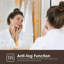 Miroir de salle de bain à DEL avec lumières, miroir intelligent Bluetooth à température de couleur réglable, miroir de meuble-lavabo avant antibuée pour fixation murale
