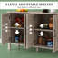 Armoire de rangement de style campagnard avec tablettes réglables