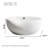 43.31"Freestanding Round One-piece Seamless Acrylic Double Bathtub